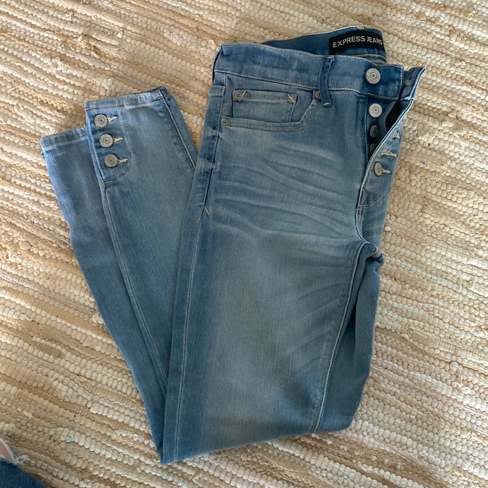 Express ankle legging mid-rise denim size 4R